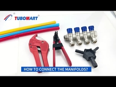 Gepersonaliseerde grootte 2-6ways Messing Pex loodgietersmanifold voor Tubomart