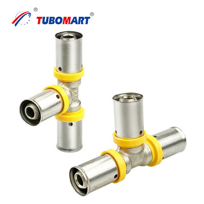 Pex Al Pex Gas System Press Pipe Fittings voor gasleidingverbindingen