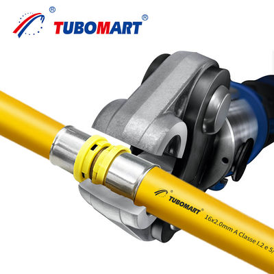 Duurzame aluminium PEX-persbeugels TH-type Messing PEX-buizenbeugels