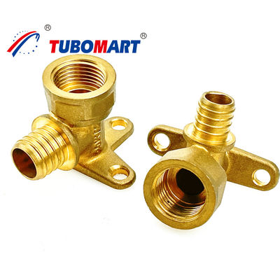 Geplatte Pex-schuifstukken met nikkel 1/2 inch BSP / NPT Grootte Maximale druk 200 Psi