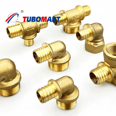 1/2 inch Messing Pex Sliding Fitting Corrosiebestendig Voor Sanitair
