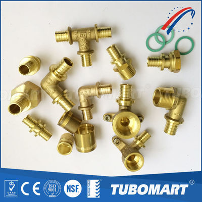 Sanitair Messing Pex Schuifstuk 1/2 inch 3/4 inch 1 inch Pex Pipe Tee