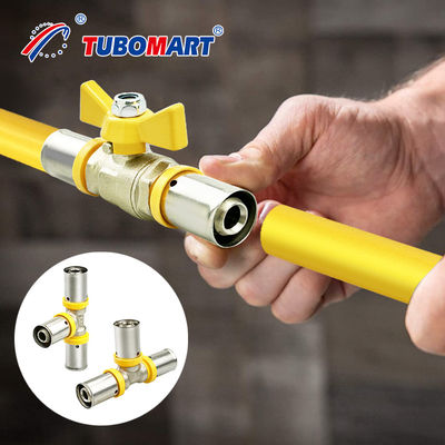 Pex Al Pex Press Fittings 3/4 inch met professionele PEX buiscompatibiliteit
