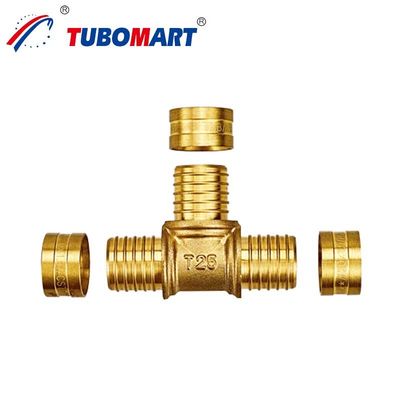 Cross Linked Polyethyleen PEX Crimp Fitting Loodvrij van 1/2 inch tot 1 inch