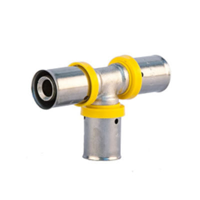 CW602N Press Connection Fittings For GAS PEX AL PEX Pipes ISO 9001 / ISO17484 gecertificeerd