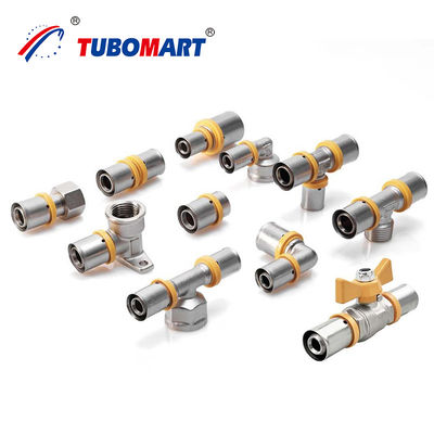 OEM Factory Direct Sale 16-32MM PEX Fitting Equal 90 Degree Elbow PEX Press Fitting voor gas