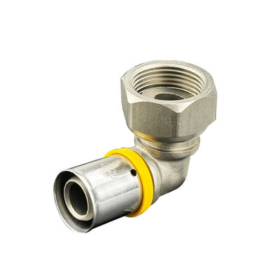 CW602N Groothandel Messing Press Fittings Gasbuis Meerlaagse Composite Pex Pipe Fitting Messing Compressie