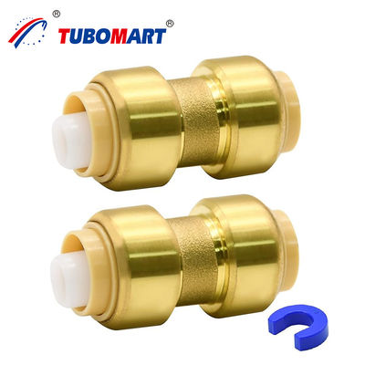Messing loodgieters op maat ondersteuning en push in fittings voor Pex Pipe OEM compatibiliteit