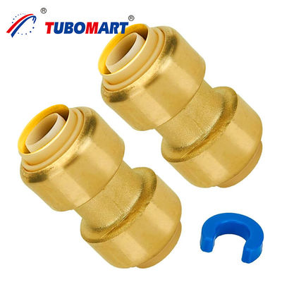 ISO-gecertificeerde PEX AL PEX Push In Fittings Messing koper 1/2
