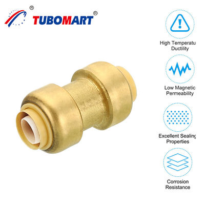 Snel aansluiten watertoepassingen Elbow High Press Messing Material Push In Fit Pipe Fitting For Water Plumbing