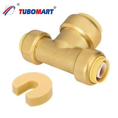 1/2-1 inch push in elbow fit high quality quick connection loodvrij messing 3/4