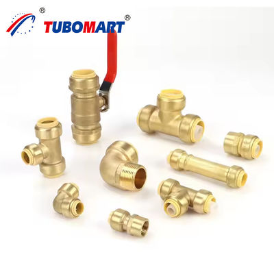 1/2 inch Messing Push in Fittings PEX Pipe Connector voor betrouwbare watervoorziening