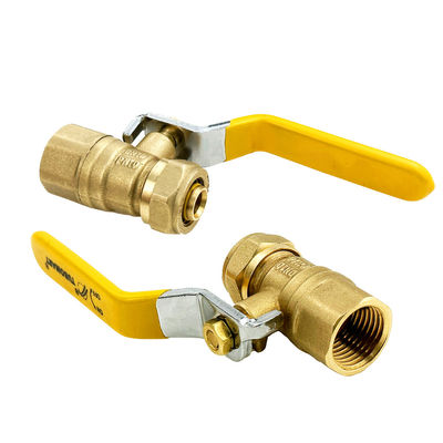 Hoogdruk op maat gemaakte koperen gasklep 1/4-4' met SAI GLOBAL AS4617-2004 certificering