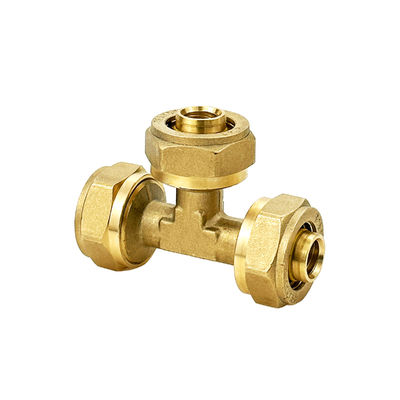 OEM PEX AL PEX Gaspijp Messing Koppeling Adapter Socket Pipe Fittings Elbow Tee Compression Fittin