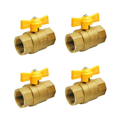 SAI GLOBAL Gaspijp Sanitair Materialen Gele Vlinder Handle Vrouwelijke Mannelijke draad 1/2