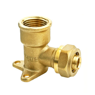 ISO14001 Precision CNC Brass Pipe Fitting Pex Compression Fitting voor drinkwatersystemen