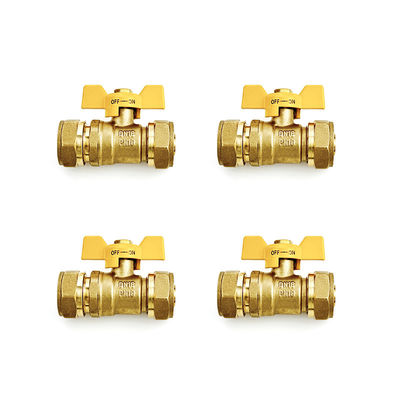 Vervaardiger 16-32 mm Pex Messing Compressie Fitting Even Recht Voor Gasleidingen Pex Al Pex Fittings OEM