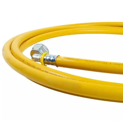 Corrosiebestendig aanpasbaar PEX AL PEX overlappend gaspijp met gele kleur en gemakkelijke installatie van klemmen