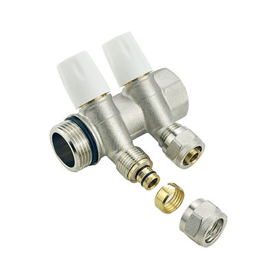 Op maat gemaakte 2/3 /4/5/6 Weg roestvrij staal loodgieterschap Manifold vloerverwarmingssysteem Messing Water Manifold