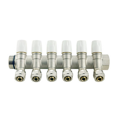 2-6 Manifold van koperen pex voor verwarmingssysteem waterstelsel ISO90001