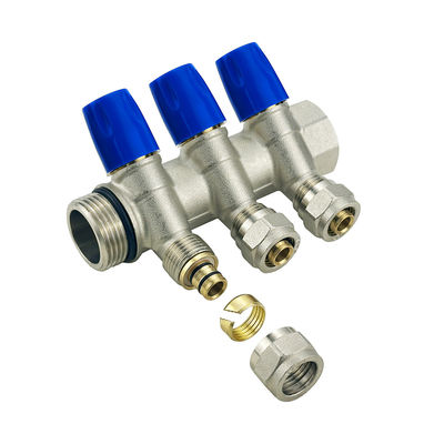 OEM vloerverwarmingsonderdelen Messing Pex watermanifold voor efficiënt verwarmingssysteem