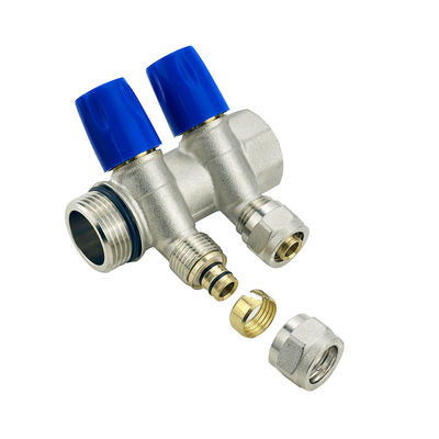 Gepersonaliseerde grootte 2-6ways Messing Pex loodgietersmanifold voor Tubomart
