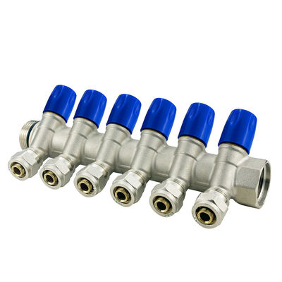 Gepersonaliseerde grootte Verwarming Water Manifold Valve Distributie Pex Manifold Verbind met Pex Pipe