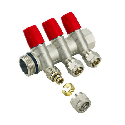 Klepmateriaal Messing Messing Pex Manifold Met 2-6Ways En Customized Size