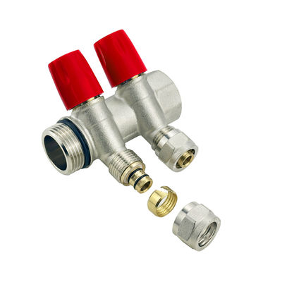 koperen sanitair verwarmingscollector collecteur en laiton sanitair 3 way 4 way mannelijke water pex koperen collectoren voor waterdistributeur