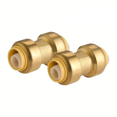 Tubomart Haaienbeet Fitting Hot Sale Messing Push Fittings Waterpomping Materialen Fittings Messing Tee Elbow Messing Fittings