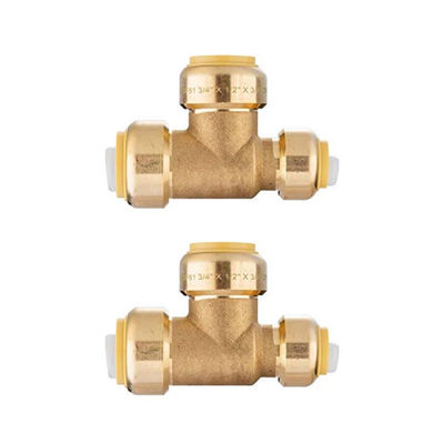 Sanitaire installaties Haaienbeet Fittings Koppeling Union Elbow Quick Connection Fittings Loodvrij Pex Messing Koper Push Fit Fittings
