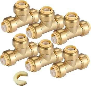 ISO Messing en PEX Tubing Compatible Pex Push in Fittings voor gemakkelijke installatie