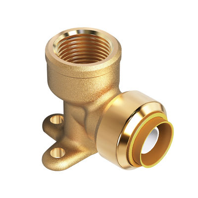 Afneembare Pex-pushfittings Sanitair snel loslaten Beetfittings Messing gelijkmatig koppelverbinding Pushfit Fitting voor Pex-waterpijp