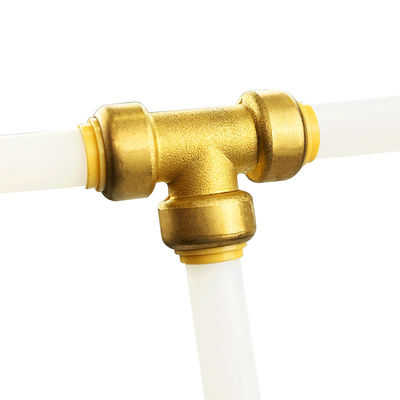 Loodvrij Messing Push Fit Fittings Koppeling Pipe Connector Messing Gedrukt Fitting Adapter Australië USA Standard