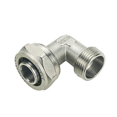 OEM PEX AL PEX Meerlaagse gaspijpbevestigingen Geel gelijk Messing Compressie Elleboog Alle Grootte Las Kop Model