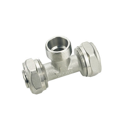 Pex-compressiebevestigingen Mannelijke Vrouwelijke connector voor gasmeter Messing ISO17484-1/AS4176.8