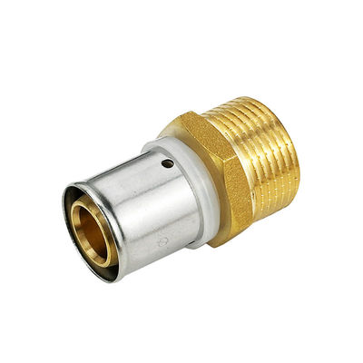 Warme verkoop OEM Customized Pex Pipe Press Fitting met natuurlijke messing kleur CE-certificering