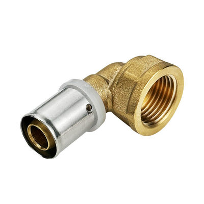 Tubomart Groothandel Meerlaagse persbeugel 16-32 mm Gele PEX-beugel Gas PEX-beugel voor PE-gassysteem