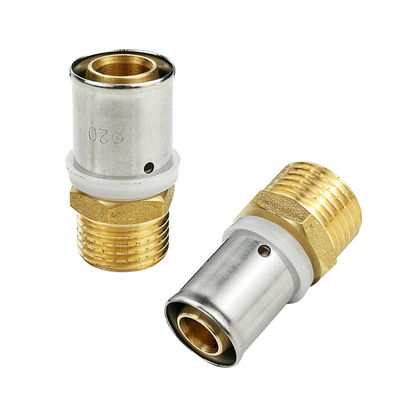 PEX loodgieterswerk Messing Butt Weld Pipe Press Fittings TH Type 20mm 32mm 40mm Press Casting Fitting