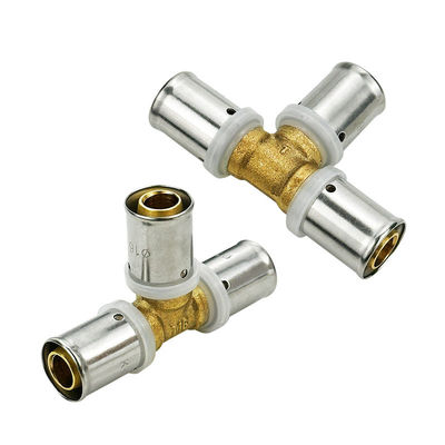 OEM Fabriek Messing Fittings Voor Pex Pipe MET M Profiel CSTB AENOR WRAS Goedgekeurde Multilayer Pipe Fittings Messing Press Fittings