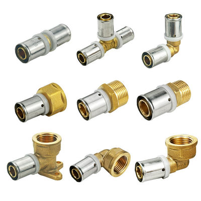 Gesmeed Crimping Waterleidingen Fitting Man Straight Pex Press Fittings Buttwelding PEX PERT Multilayer Tube Fitting met ISO 9001/9002 Certificering