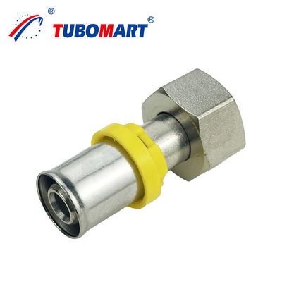 Tubomart Groothandel TH Style PEX AL PEX Press Fitting Elbow Tee Coupling Brass Press Fitting ISO9001 gecertificeerd