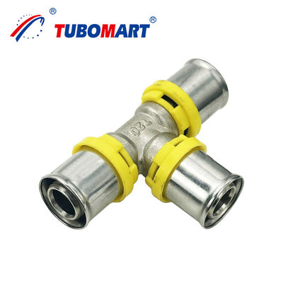 Gasleidingen Messing Butt Weld Pipe Fittings TH Type 20mm 32mm 40mm Press Casting Fitting