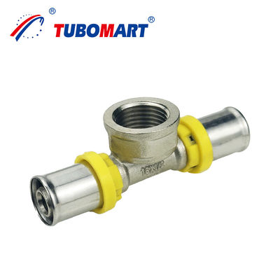 Warm verkoop TH+U Press Fittings Roestvrij staal 304 Mannelijke koppeling Fittings Voor watergaspijpsysteem