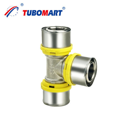 Messing Fitting 1620mm Pex Al Pex Pipe Press Fittings TH Type Ss304 Sleeve Compress Fitting Voor loodgieters