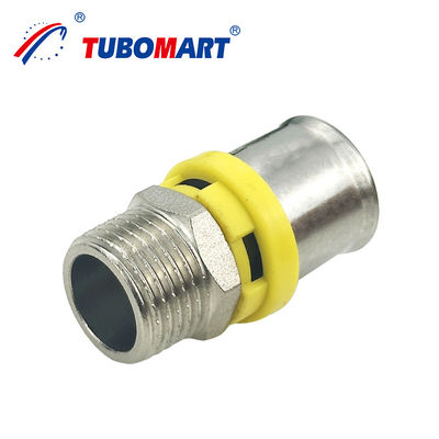 Tubomart Brass HPb 58-3A of DZR Brass CW 602N Pex Al Pex Pipe Press Fitting Herbruikbaar en milieuvriendelijk