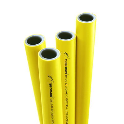 OEM TUBOMART PEX-AL-PEX gele buis Hoge veiligheid meerlaagse aluminium buis voor gas systeem