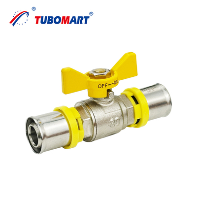 Gemakkelijk te installeren 12mm 16mm 25mm 32mm AS4174 Gas systeem watervoorziening Messingpijp Fitting TH Type Gas Press Plumbing Fitting