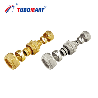 Fabrieksprijs Messing gastoepassingen Sanitair gaslang Nippel Cap Tee Socket Gastoepassingen Messing gegraven compressie-toepassingen
