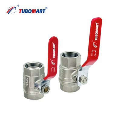 TUBOMART OEM Brass Ball Valve with Butterfly Handle 1/2''-1'' Brass Ball Valve for Water Supply